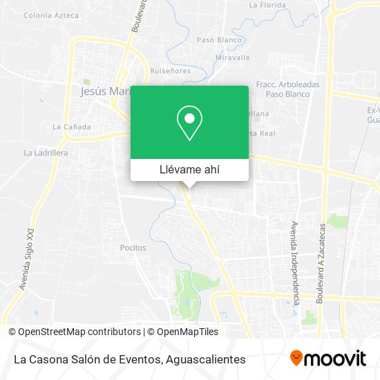 Mapa de La Casona Salón de Eventos