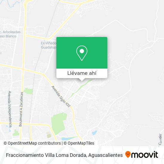 Mapa de Fraccionamiento Villa Loma Dorada