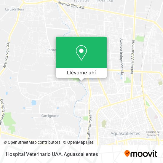 Mapa de Hospital Veterinario UAA