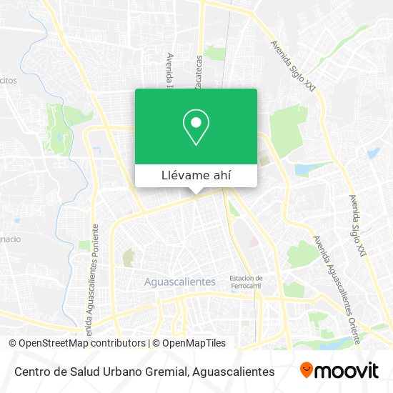 Mapa de Centro de Salud Urbano Gremial