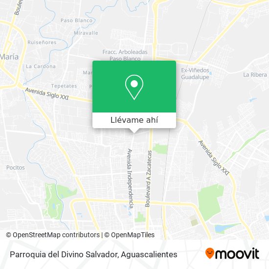 Mapa de Parroquia del Divino Salvador