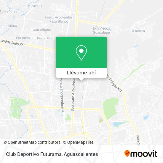 Cómo llegar a Club Deportivo Futurama en Aguascalientes en Autobús?