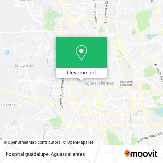 Mapa de hospital guadalupe