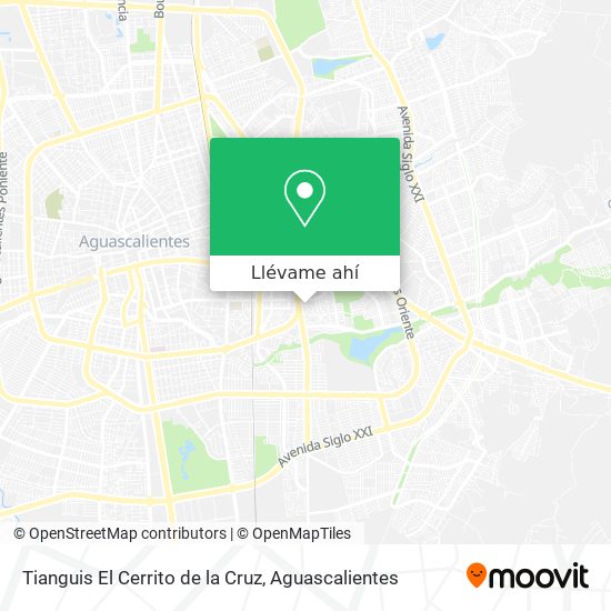 Cómo llegar a Tianguis El Cerrito de la Cruz en Aguascalientes en Autobús?