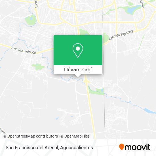Mapa de San Francisco del Arenal
