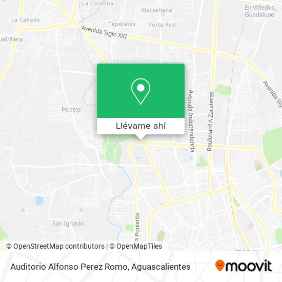 Mapa de Auditorio Alfonso Perez Romo