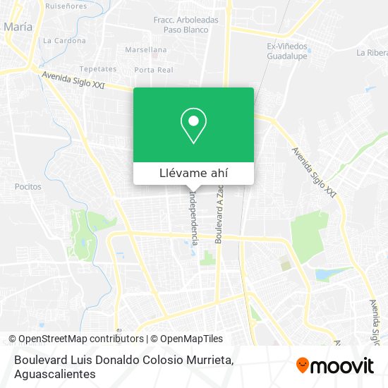 Mapa de Boulevard Luis Donaldo Colosio Murrieta