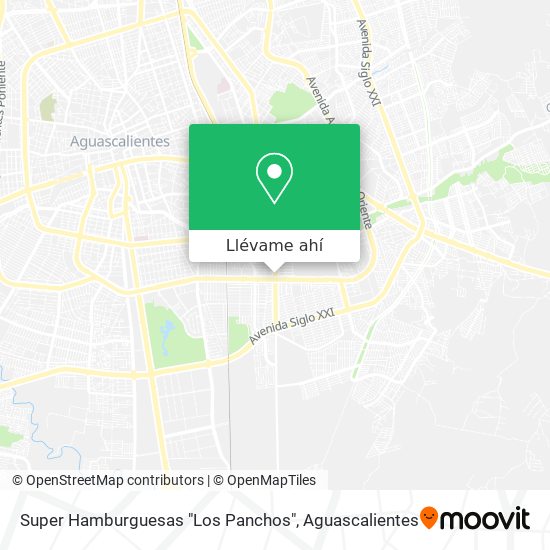 Mapa de Super Hamburguesas "Los Panchos"