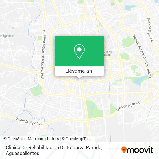Mapa de Clinica De Rehabilitacion Dr. Esparza Parada