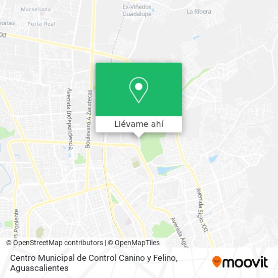 Mapa de Centro Municipal de Control Canino y Felino