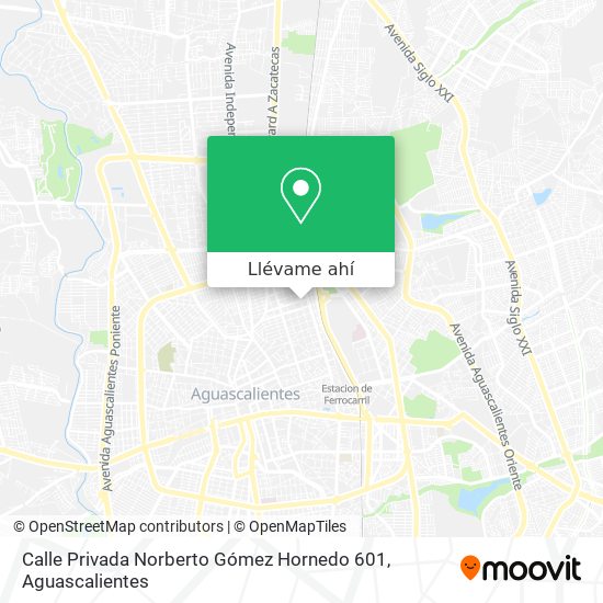 Mapa de Calle Privada Norberto Gómez Hornedo 601