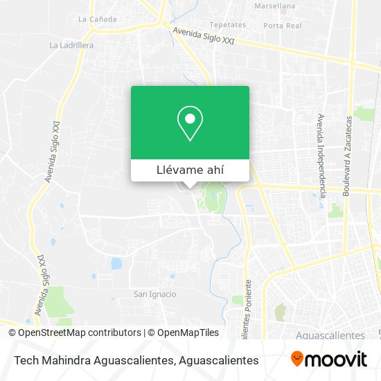 Mapa de Tech Mahindra Aguascalientes