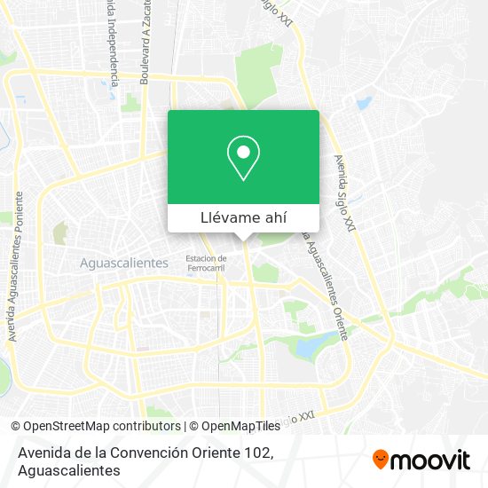 Mapa de Avenida de la Convención Oriente 102