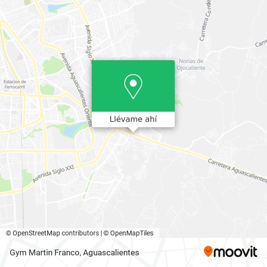 Mapa de Gym Martin Franco