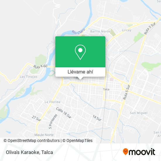 Mapa de Oliva's Karaoke