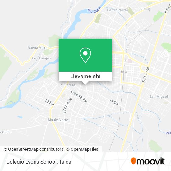 Mapa de Colegio Lyons School