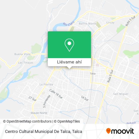 Mapa de Centro Cultural Municipal De Talca