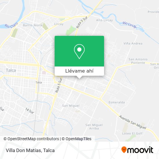 Mapa de Villa Don Matías