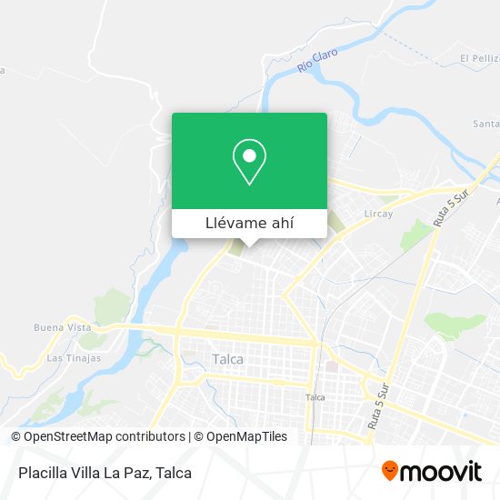 Mapa de Placilla Villa La Paz