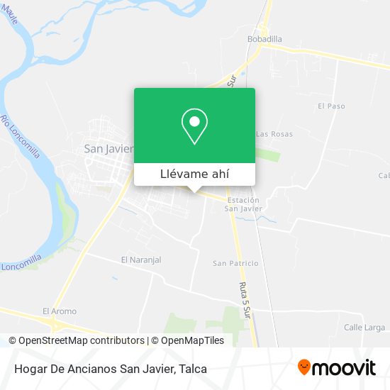 Mapa de Hogar De Ancianos San Javier