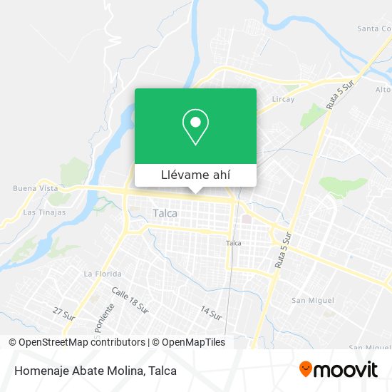 Mapa de Homenaje Abate Molina