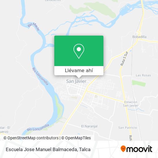 Mapa de Escuela Jose Manuel Balmaceda