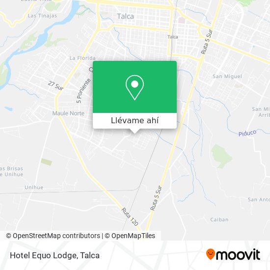 Mapa de Hotel Equo Lodge