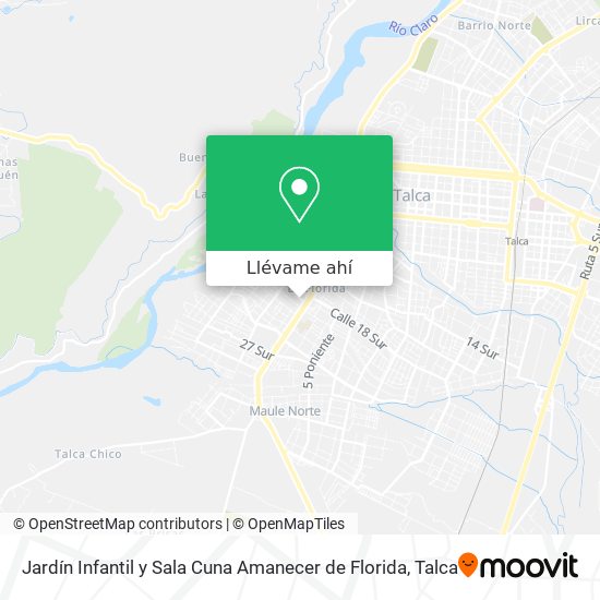 Mapa de Jardín Infantil y Sala Cuna Amanecer de Florida