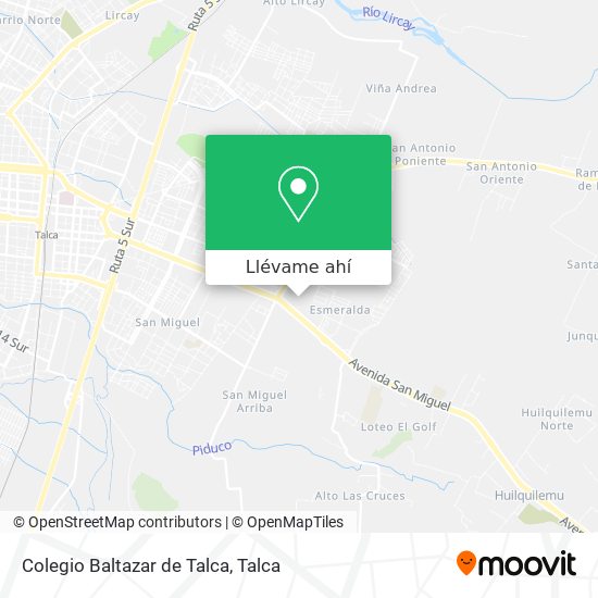 Mapa de Colegio Baltazar de Talca