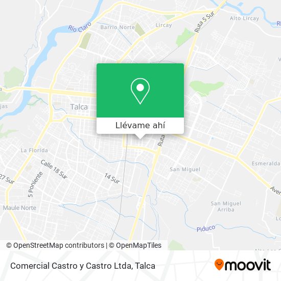 Mapa de Comercial Castro y Castro Ltda