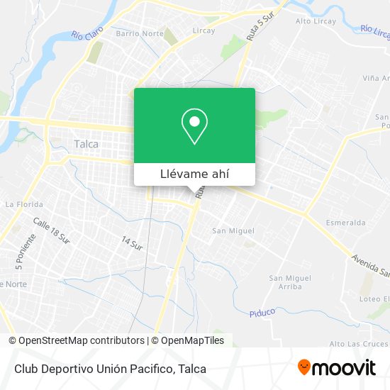 Mapa de Club Deportivo Unión Pacifico