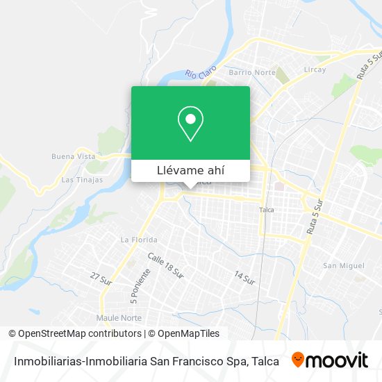 Mapa de Inmobiliarias-Inmobiliaria San Francisco Spa