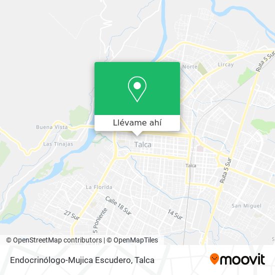 Mapa de Endocrinólogo-Mujica Escudero