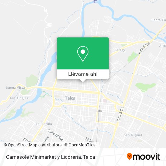 Mapa de Camasole Minimarket y Licoreria