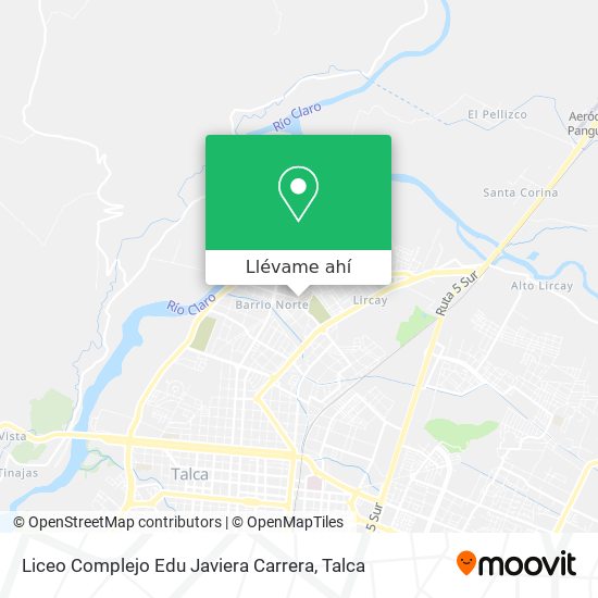 Mapa de Liceo Complejo Edu Javiera Carrera