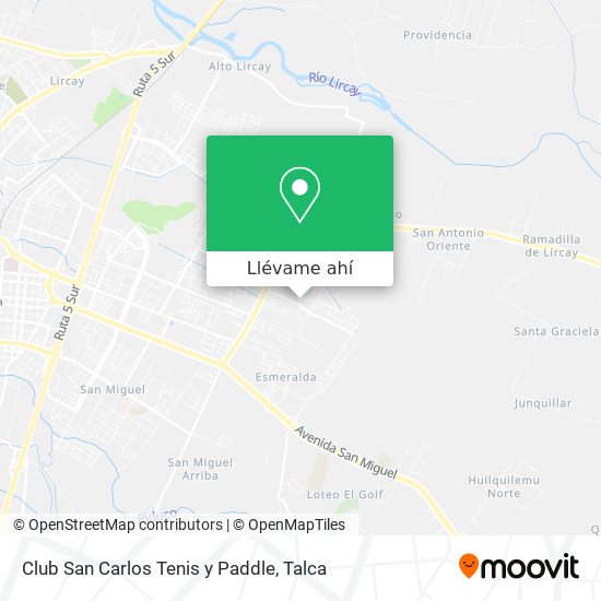 Mapa de Club San Carlos Tenis y Paddle