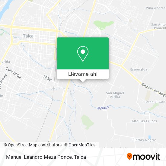 Mapa de Manuel Leandro Meza Ponce