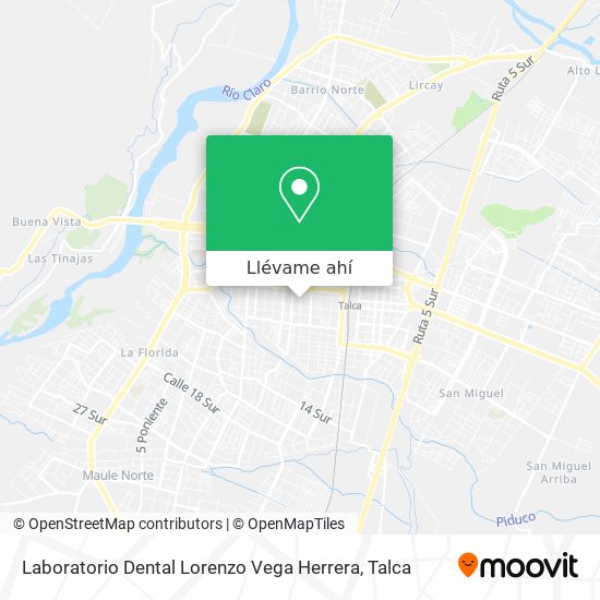 Mapa de Laboratorio Dental Lorenzo Vega Herrera