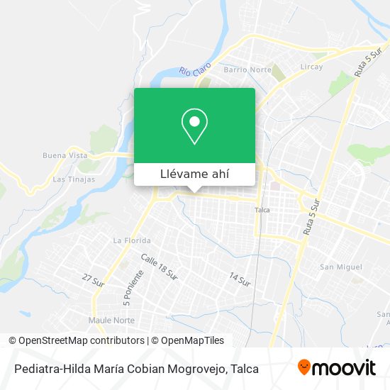 Mapa de Pediatra-Hilda María Cobian Mogrovejo