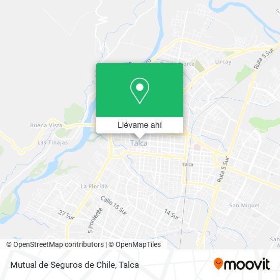 Mapa de Mutual de Seguros de Chile
