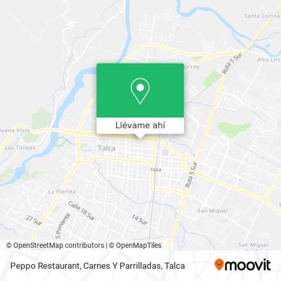 Mapa de Peppo Restaurant, Carnes Y Parrilladas