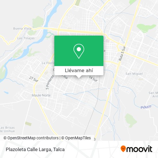 Mapa de Plazoleta Calle Larga