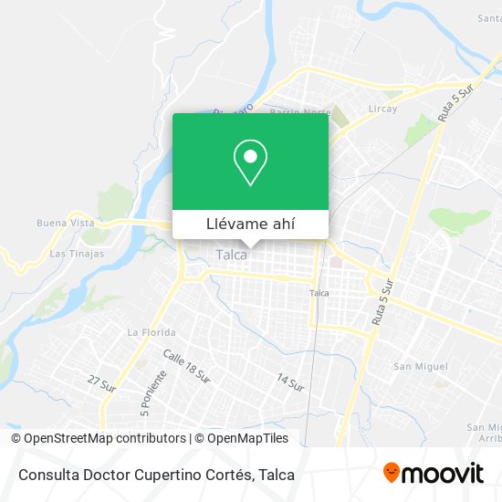 Mapa de Consulta Doctor Cupertino Cortés