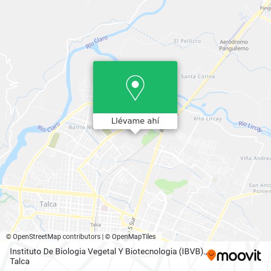 Mapa de Instituto De Biologia Vegetal Y Biotecnologia (IBVB).