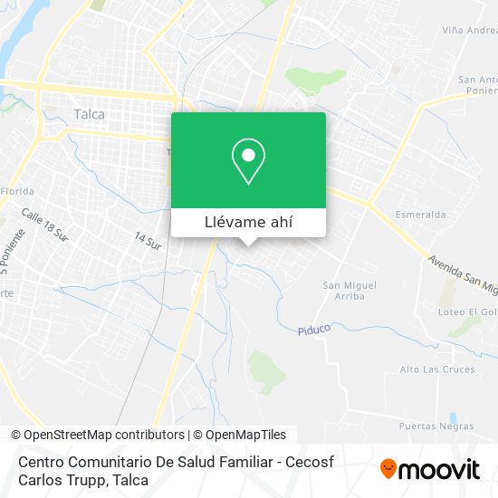 Mapa de Centro Comunitario De Salud Familiar - Cecosf Carlos Trupp