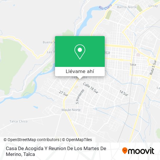 Mapa de Casa De Acogida Y Reunion De Los Martes De Merino