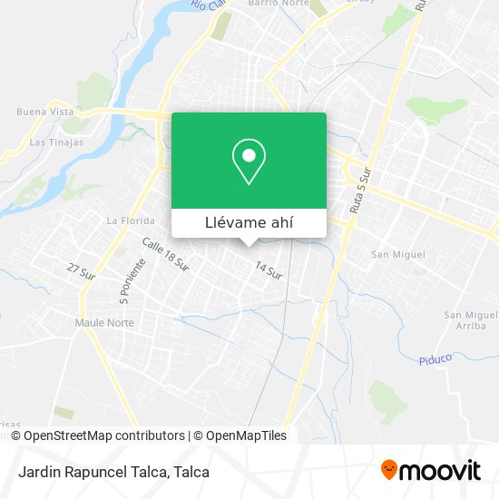 Mapa de Jardin Rapuncel Talca