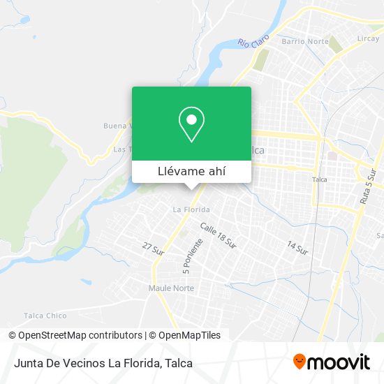 Mapa de Junta De Vecinos La Florida