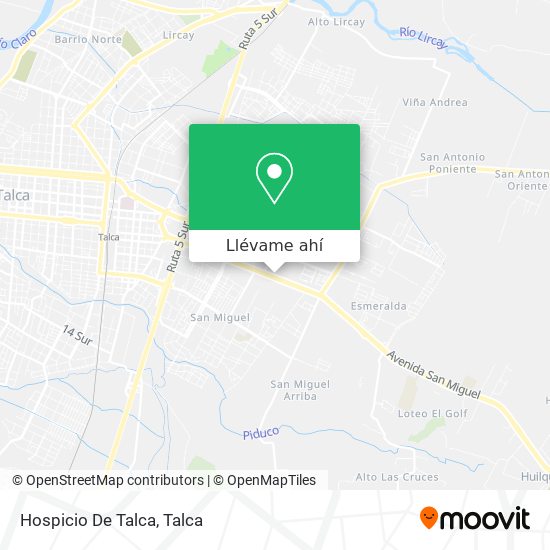 Mapa de Hospicio De Talca