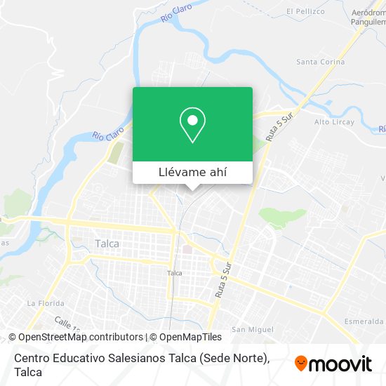 Mapa de Centro Educativo Salesianos Talca (Sede Norte)